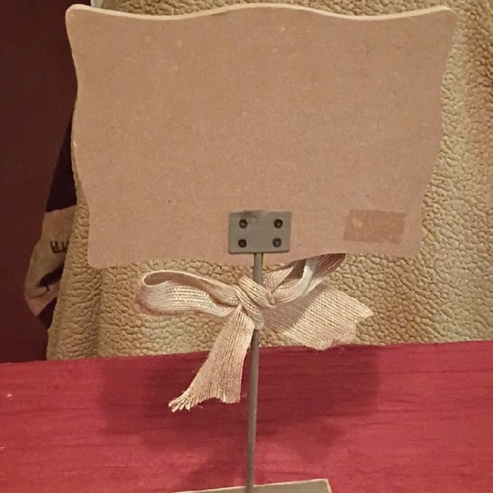Rustic Guest Book Sign with Bow - Picture 3 of 4